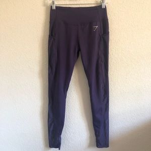Gymshark Purple Mesh Details Leggings Medium
